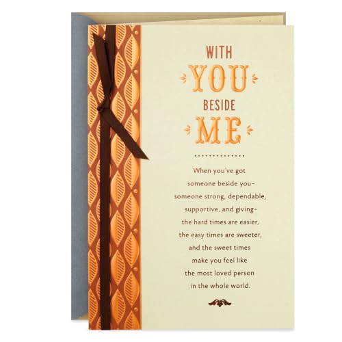 Hallmark Romantic Birthday Card for Husband/Boyfriend - With You Beside Me