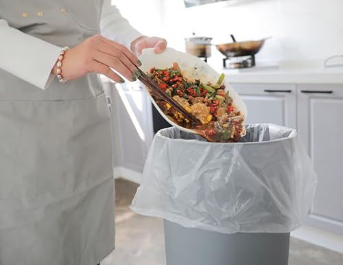 YYaaloa 100 Count Clear 1.2 Gallon Trash Bags - Strong & Leak-Proof
