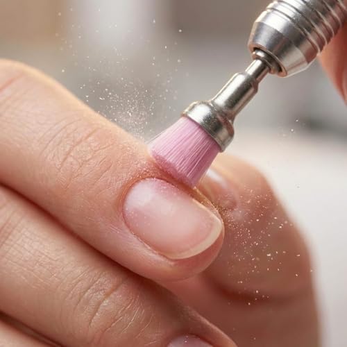 Tones Nail Drill Cleaning Brush Bit - Soft Nylon Electric File Tool