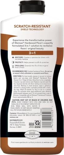 Weiman Wood Floor Polish & Restorer - 32 Ounce for High-Traffic Hardwood