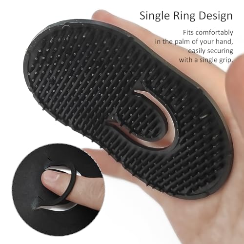 Jaasuee 4-Pack Pocket Palm Combs - Portable Scalp Massager & Shampoo Brush