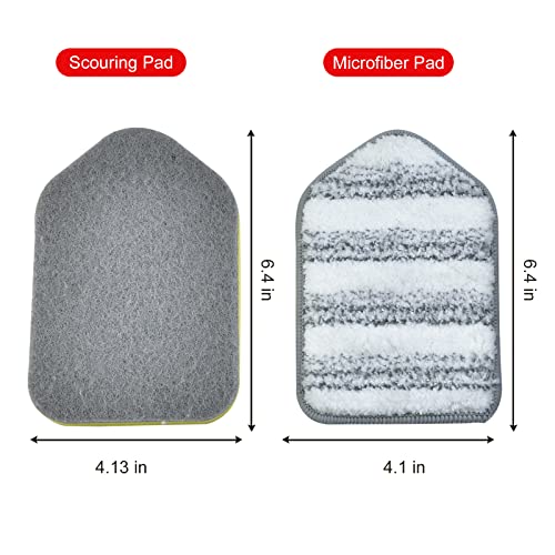 MOSEN Replacement Scrubber Pad Set for Tub & Tile Cleaning