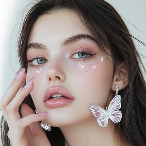 Butterfly Temporary Tattoos - 24 Sheets Waterproof Matte Body Art