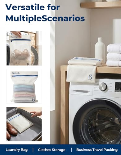 Mesh Laundry Bag for Delicates - 12x16 in Pearl White