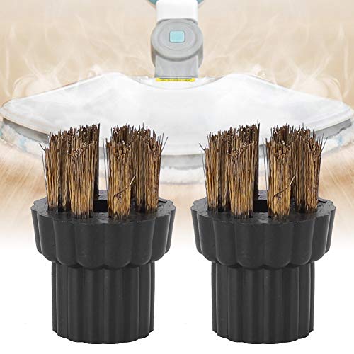Brass Wire Brush Nozzles for Steam Mop X5 - 2 Pack Replacement Heads
