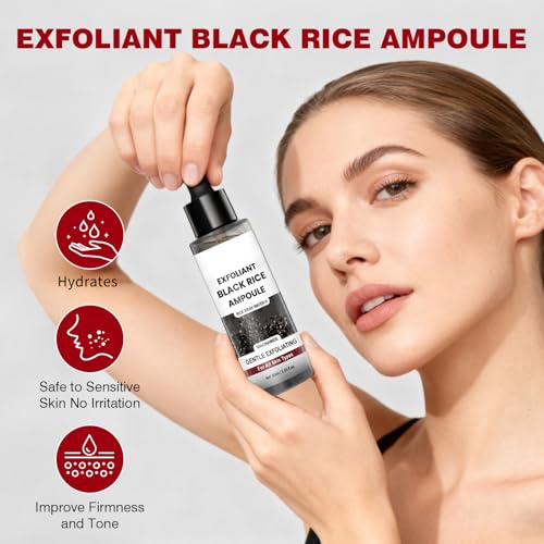 Black Rice Exfoliating Face and Body Ampoule Serum with Hyaluronic Acid