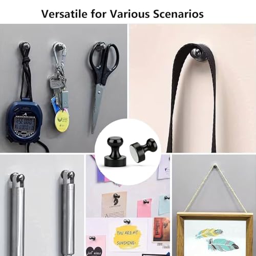 Youze 8 Pack Decorative Fridge Magnets - Mini Push Pin Style