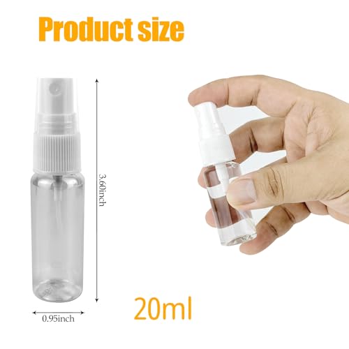 GAADSKCER 2 Pack Travel Spray Bottle 0.7 oz / 20ml Fine Mist