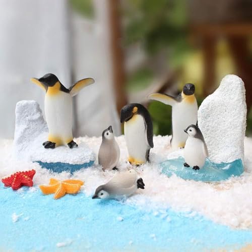 Blue Arctic Iceberg Polar Bear Sculpture Christmas Decor Cake Topper