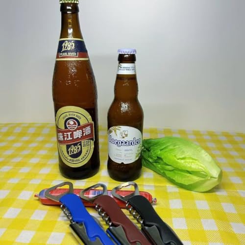 Professional Dual Function Bottle Opener with Ergonomic Grip