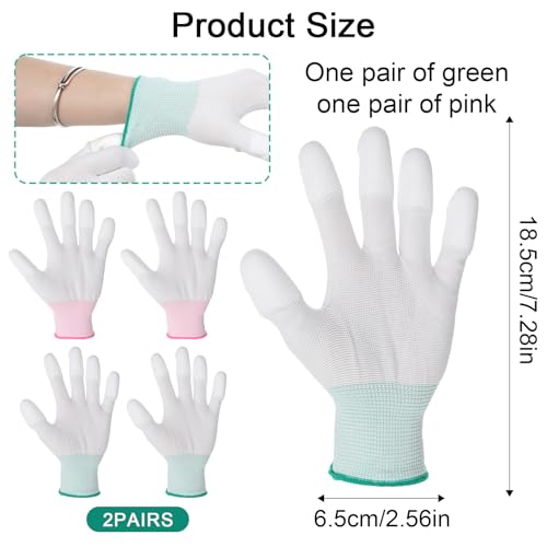 Heat Resistant Gloves 4PCS for Hair Styling and Quilting Sewing