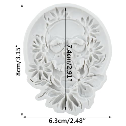 Halloween Skull Silicone Mold for Cake Decoration & Candy