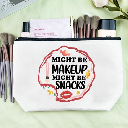 Funny Cosmetic Snack Bag Linen Travel Makeup Pouch Friendship Gift