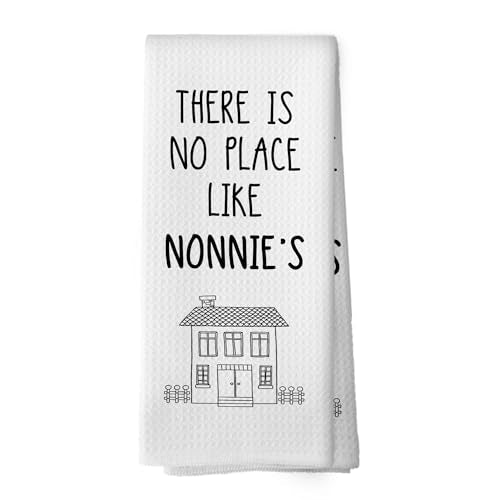Nonnie Kitchen Towel Gift - Microfiber Waffle Weave Hand Towel 16x24