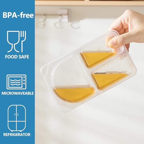 9oz Reusable Snack Containers with Lids – 3 Compartment for Kids