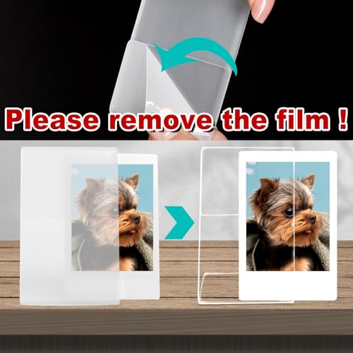 8 Pack Acrylic Mini Picture Frames for Instax Mini & Polaroid 2x3 Photos