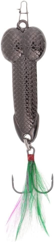 Black Spinner Spoon Fishing Lure Tackle Set for Freshwater Fishing