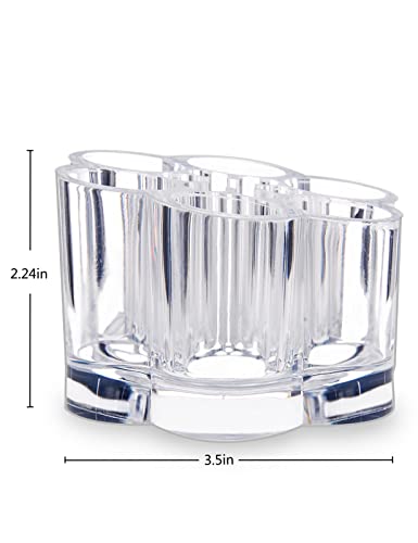 MOSIKER Acrylic Flower Lipstick Holder - 12-Slot Cosmetic Organizer