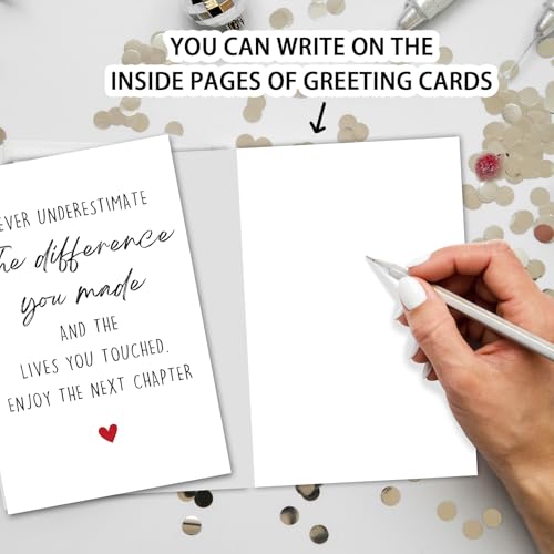 Large Retirement Greeting Card for Coworker & Boss with Red Envelope