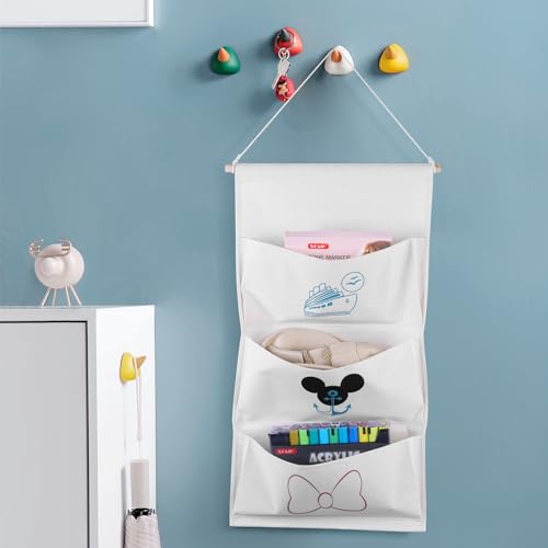 3-Pocket Fish Extender Hanger - White for Disney Cruise Door Decor