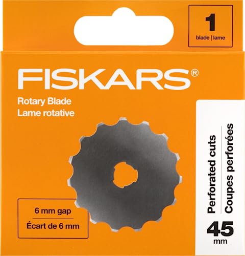 Fiskars 45mm Perforating Rotary Cutter Blade - 1 Pack