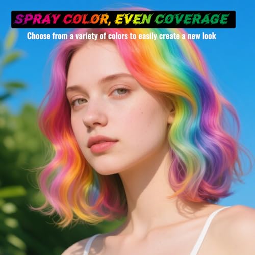 Minfei Purple Temporary Hair Color Spray 120ml Washable Hair Dye for Party