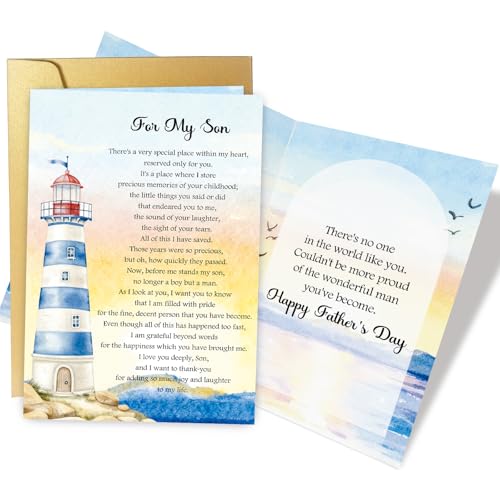 Sentimental Father's Day Card for Adult Son from Parents