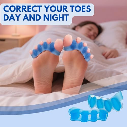 Shimsol Soft Silicone Toe Spacers for Bunion Relief and Pedicure