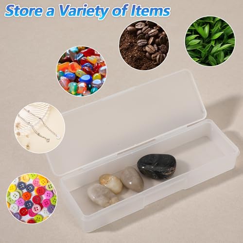 4-Piece Clear Plastic Nail Tool Storage Box Set - Durable Manicure Organizer