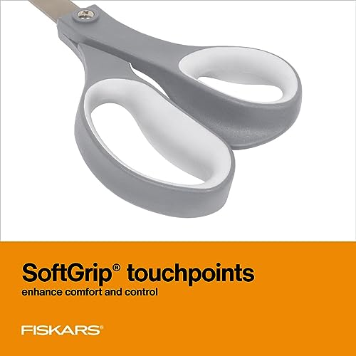 Fiskars 8" SoftGrip All-Purpose Scissors for Office & Crafts