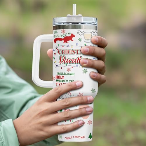 34HD Movie Funny 40 oz Tumbler with Handle Christmas Character Variation