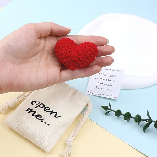 Pocket Hug Crochet Heart Gift - Romantic Keepsake for Him and Her