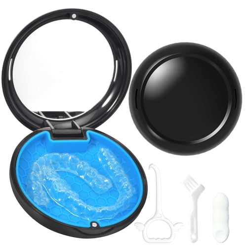 Gaboolo Orthodontic Retainer Case with Magnetic Closure and Vent Holes