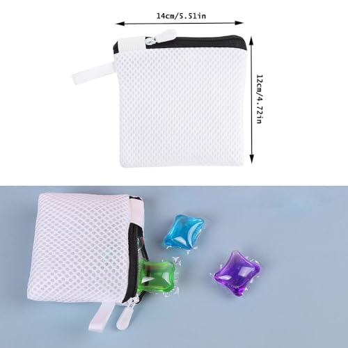 NentMent 2 Pack Laundry Scent Bead Bags with Zipper - In-Wash Fragrance & Crystal Boosters