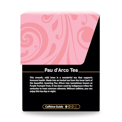 Buddha Teas Pau d'Arco Tea - Organic, Bleach-Free, 18 Bags