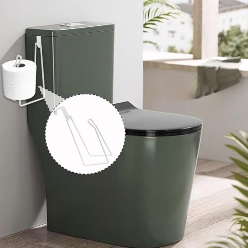 Abvsdu White Over The Tank Toilet Paper Holder Stand Bathroom Storage Dispenser