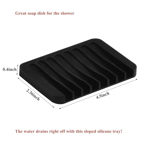 Acacia Wood Storage Tray with Soap Dish - Multi-Purpose Organizer