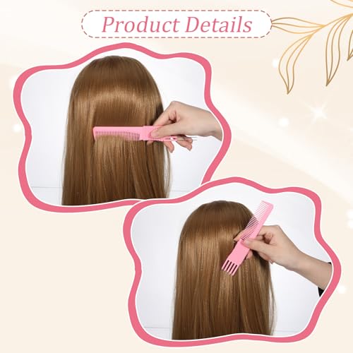ZEYIYER 2PCS Teasing Comb with Metal Prong Pick for Hair Styling