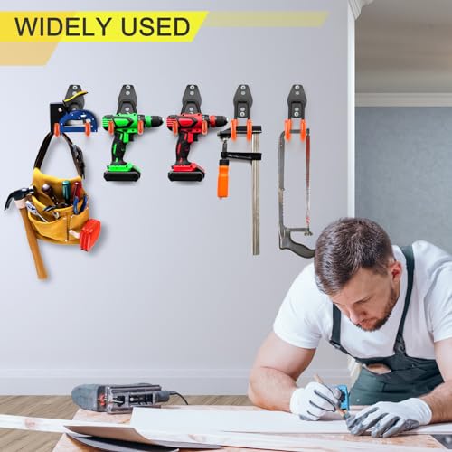 Heavy Duty Garage Hooks for Tool Storage - 2 Pack Wall Mount Hangers