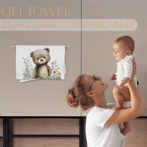 Boho Bear Decorative Hand Towels for Kids - 16x24 Inch