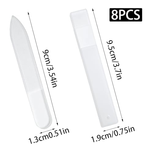 Pine & Linen 8-Piece Nano Glass Nail Files & Buffers Set