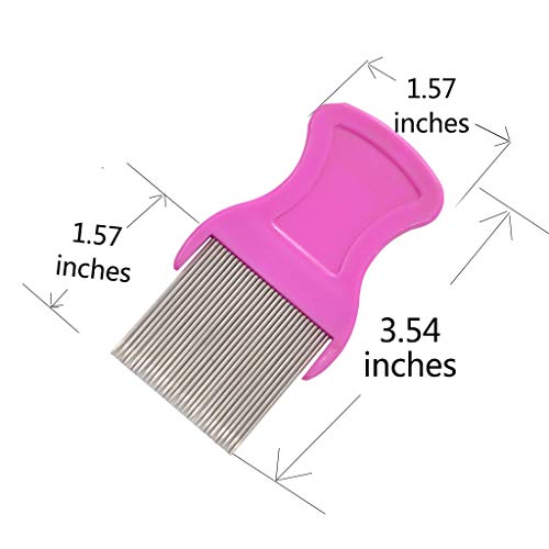 zYoung 4Pcs Hair Comb Set Double Sided and Dandruff Removal Combs