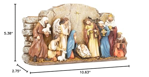 Nativity Scene Advent Candle Holder for Christmas Tabletop Decor