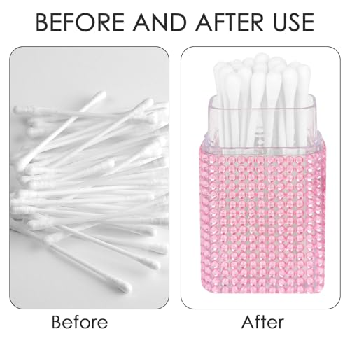 Portable Cotton Swab & Dental Floss Holder - 2 Pack Travel Case