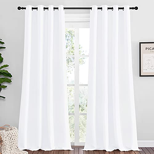 NICETOWN Sea Teal Blackout Curtains for Kids Room - Set of 2, 55x120