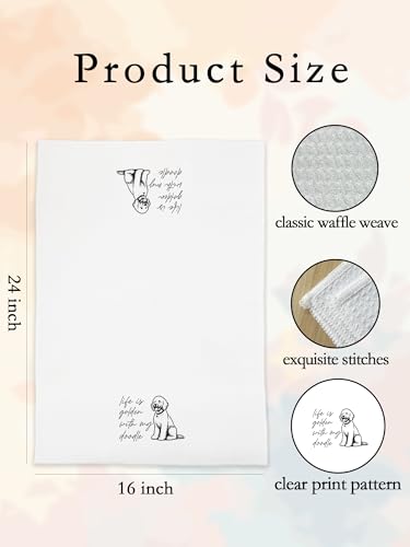 Goldendoodle Hand Towel - 16x24 Waffle Weave Dog Lover Gift (Dogthemed02)