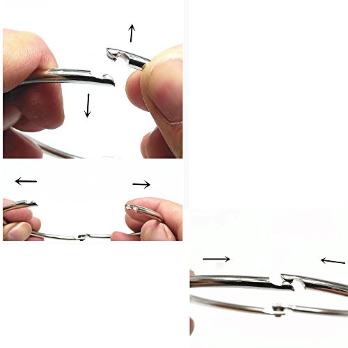 DODXIAOBEUL 30-Pack Curtain Clips with Rings - 3 Inch for Easy Hanging