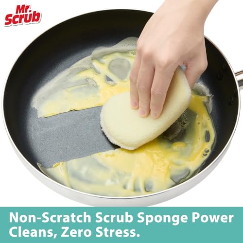 Mr. Scrub Odor-Resistant Kitchen Sponges 12-Pack, Non-Scratch