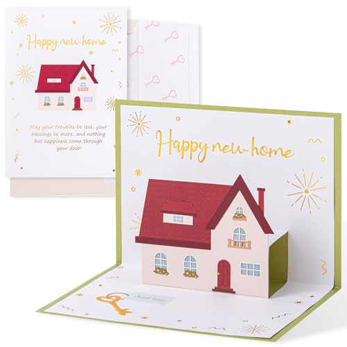 Crisky 3D Pop Up New Home Greeting Card - Housewarming Moving Gift