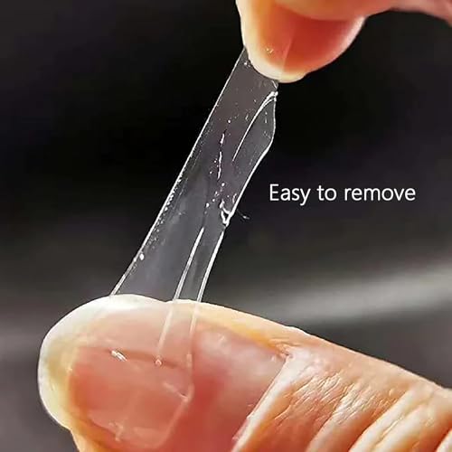 MOLILON 480pcs Nail Adhesive Tabs Transparent Jelly Glue for Press on Nails